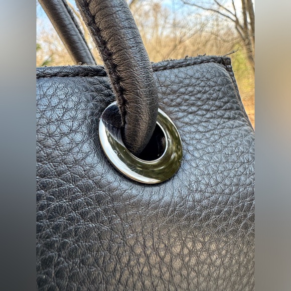 HAMMITT Benjamin Professional Leather Tote Black Pebbled Shoulder Work Bag - Picture 3 of 12